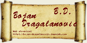 Bojan Dragalanović vizit kartica